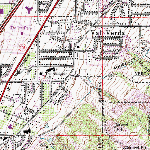 Topographic Map of South Davis Metro Fire Agency Station 82, UT