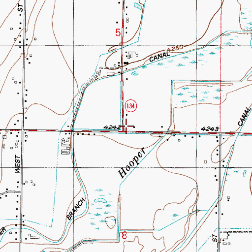 Topographic Map of Weber Fire District Station 63, UT