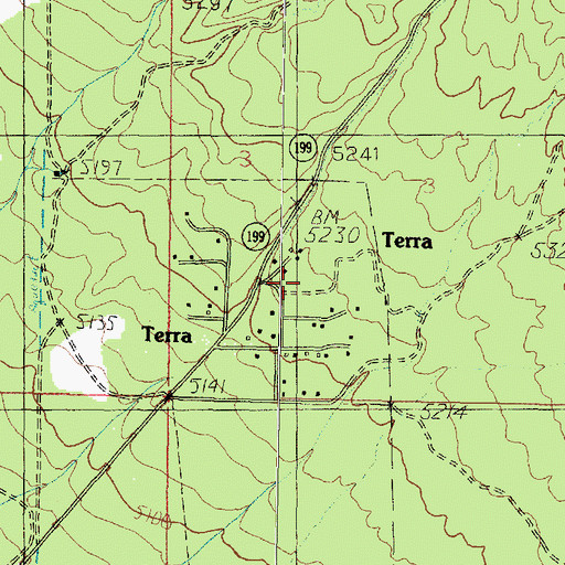 Topographic Map of Terra Volunteer Fire Department, UT