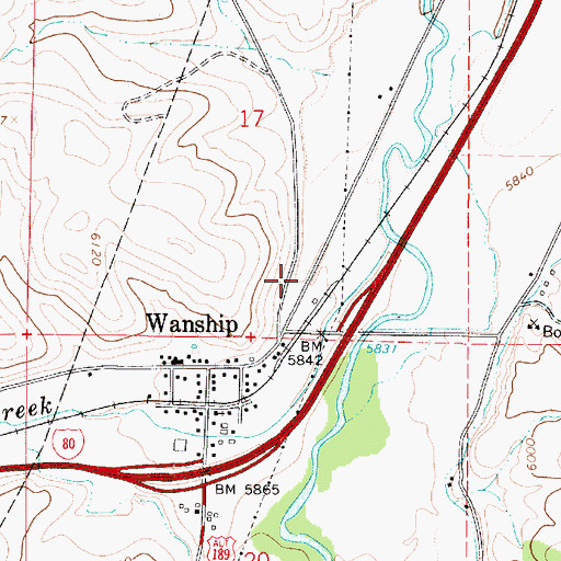 Topographic Map of North Summit Fire District Station 23 Wanship, UT