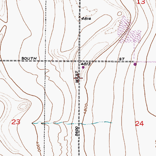 Topographic Map of Unified Fire Authority Fire Station 107, UT
