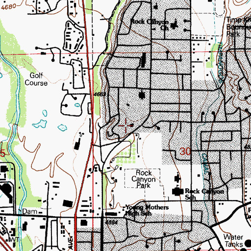 Topographic Map of Provo Fire and Rescue Station 22, UT