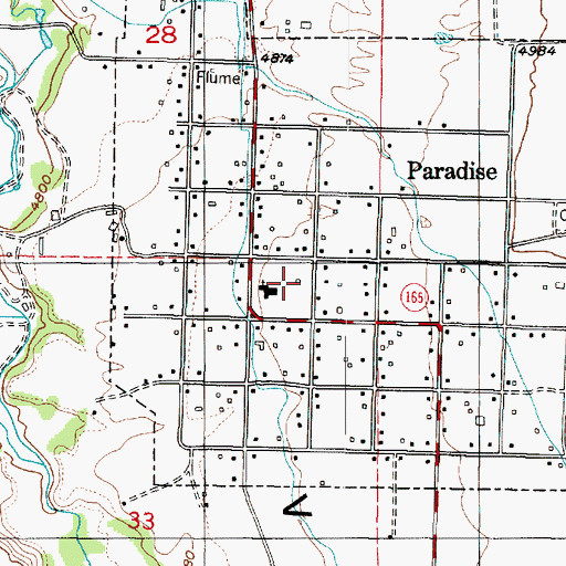 Topographic Map of Paradise Fire Department, UT