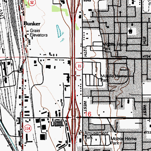 Topographic Map of Orem Fire Department Station 3, UT
