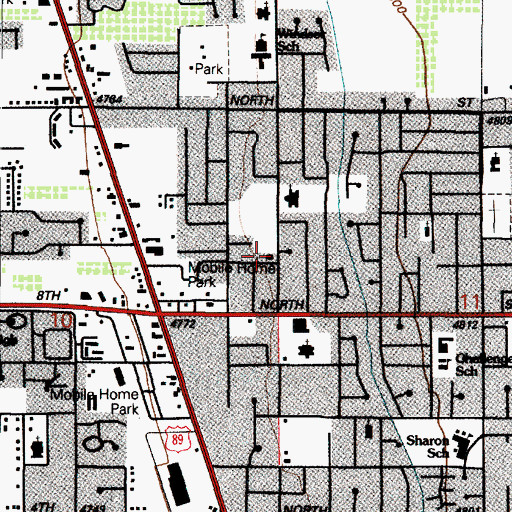 Topographic Map of Orem Fire Station 2, UT