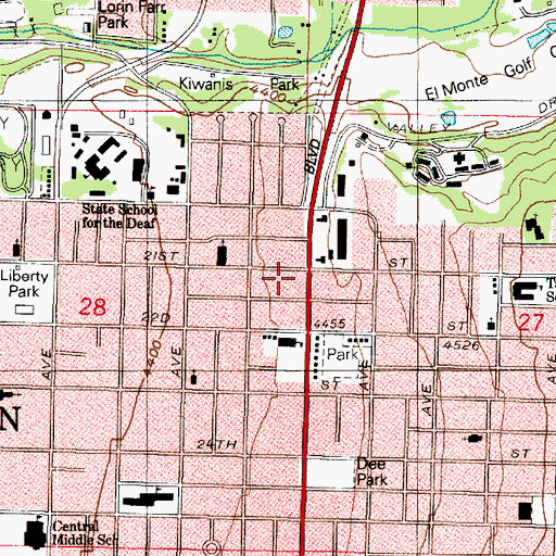 Topographic Map of Ogden City Fire Department Station 2, UT