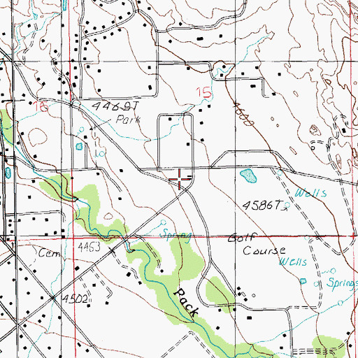 Topographic Map of Moab Valley Fire Protection District Station 2, UT