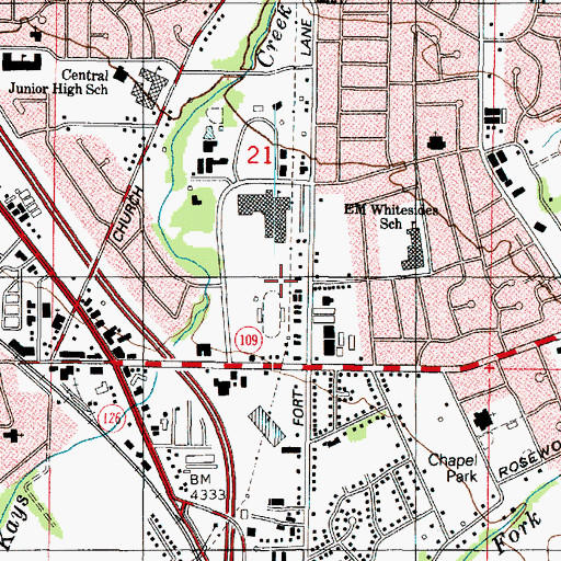 Topographic Map of Layton City Fire Department Station 53, UT