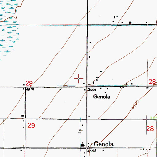 Topographic Map of Genola Fire Department, UT