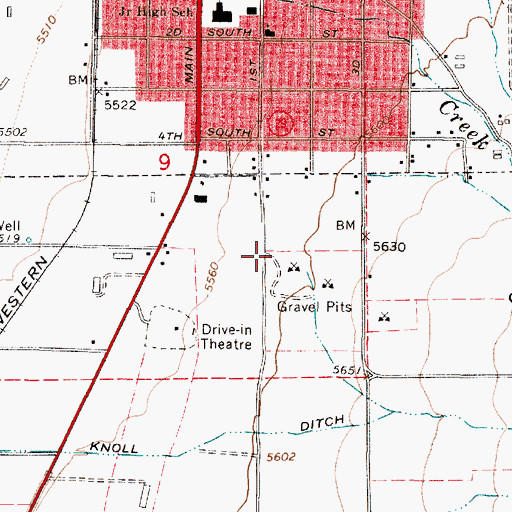 Topographic Map of Ephraim Volunteer Fire Department, UT