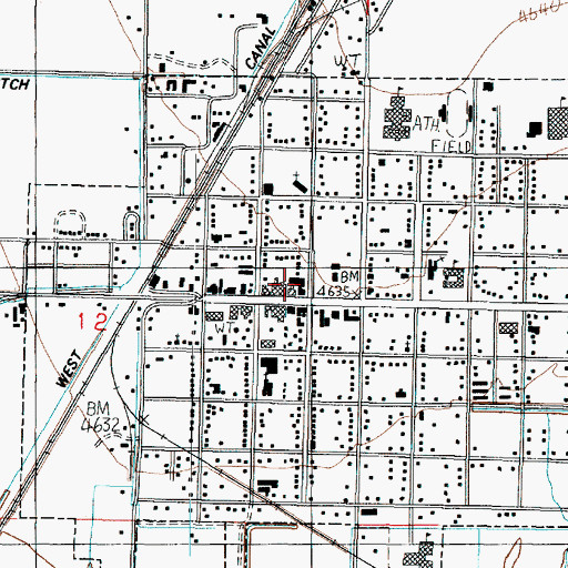 Topographic Map of Delta Fire Department, UT