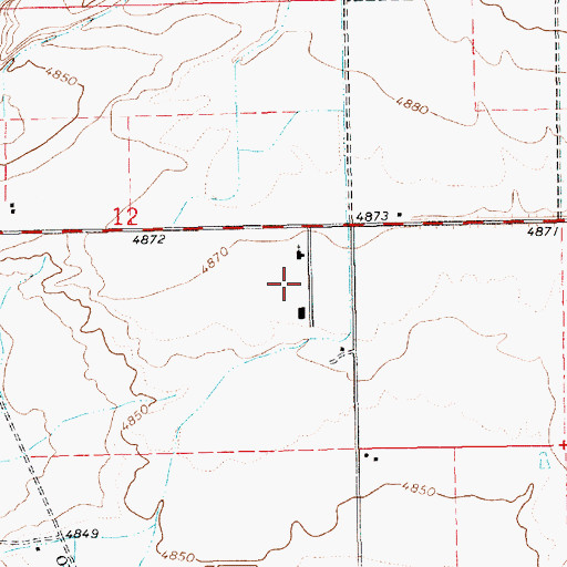 Topographic Map of Uintah Fire District Fire Station - Avalon, UT