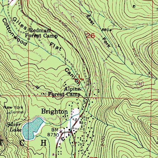 Topographic Map of Unified Fire Authority Station 108, UT