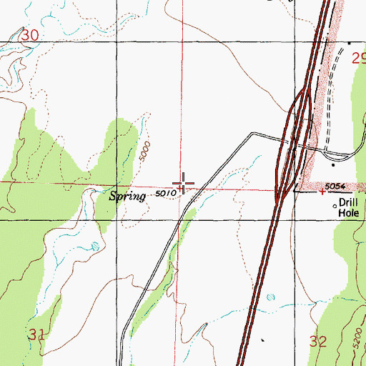 Topographic Map of New Harmony Fire Station - Kolob Station, UT