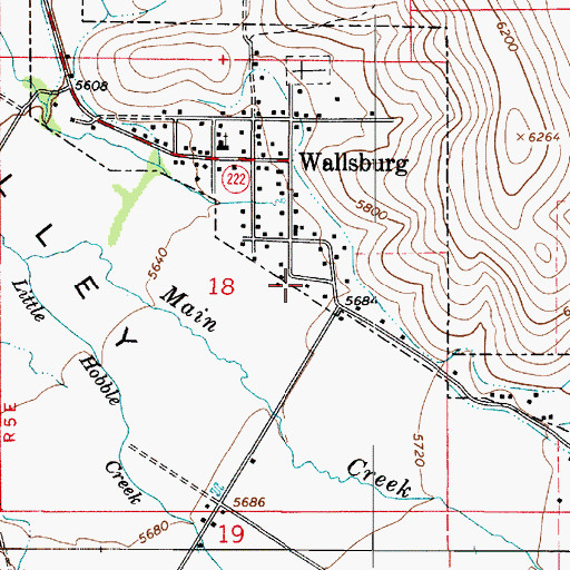 Topographic Map of Wasatch County Fire District Wallsburg, UT