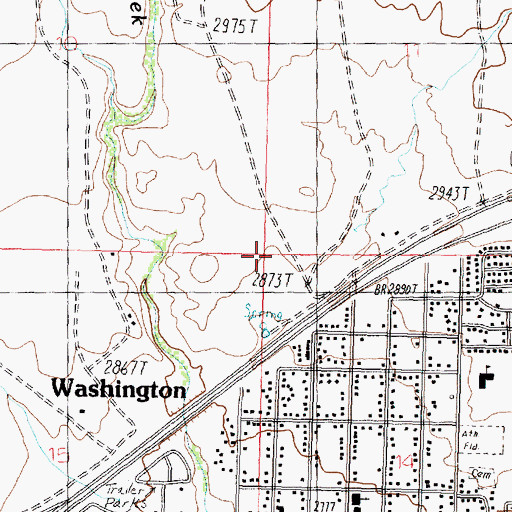 Topographic Map of Washington City Fire Department - Station 61, UT