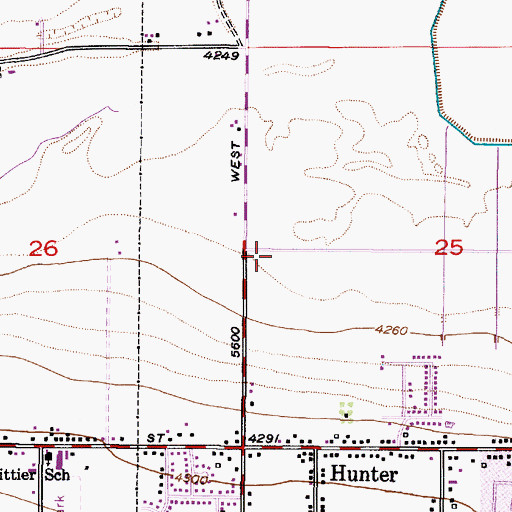Topographic Map of West Valley City Fire Department Fire Station 74, UT