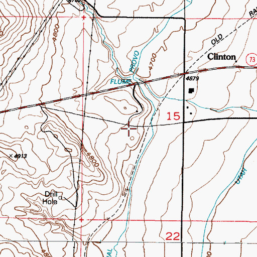 Topographic Map of Saratoga Springs Unified Fire Department and Emergency Medical Services, UT
