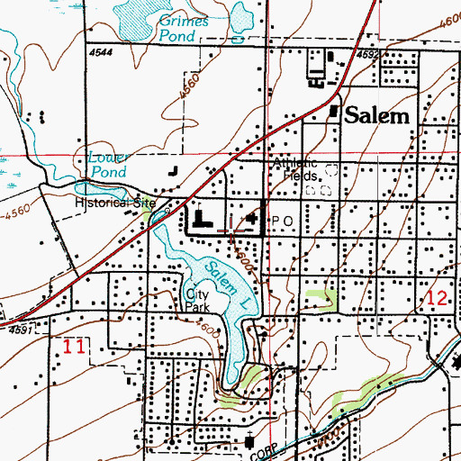 Topographic Map of Salem Fire Department and Ambulance, UT