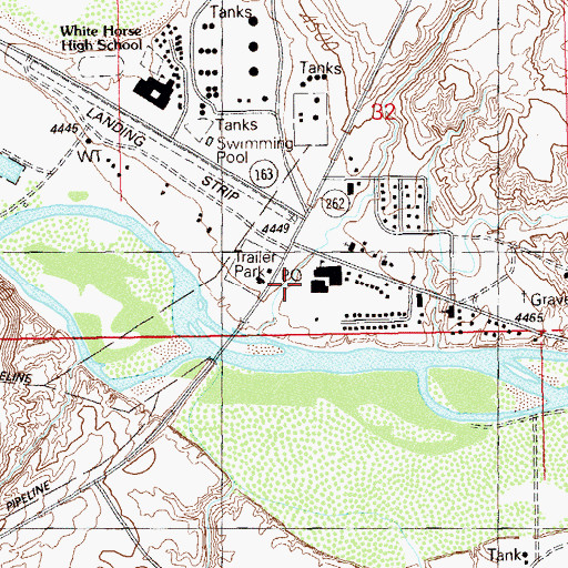 Topographic Map of San Juan Fire Department - Montezuma Creek Station, UT