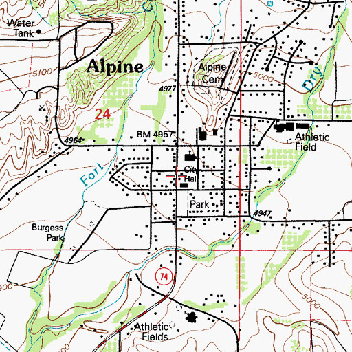 Topographic Map of Lone Peak Fire District Alpine Station 202, UT