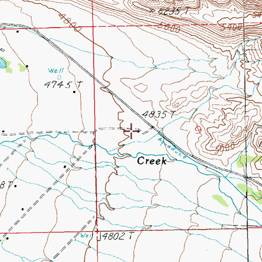 Topographic Map of Castle Valley Fire Department Station 1, UT