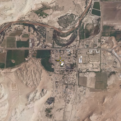 Aerial/Satellite Image of Hanksville Fire Department, UT