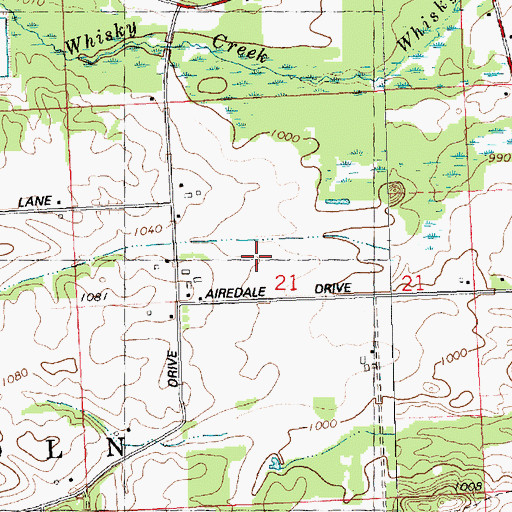 Topographic Map of Moseley's Fruit and Vegetable Farm, WI