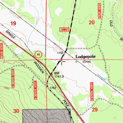 Topographic Map of Lodgepole, CA