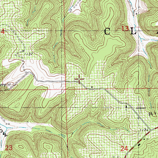 Topographic Map of Starry Ridge Orchard, WI