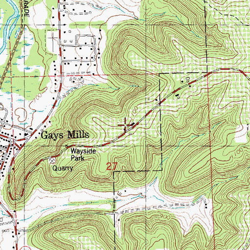 Topographic Map of Sunrise Orchards, WI