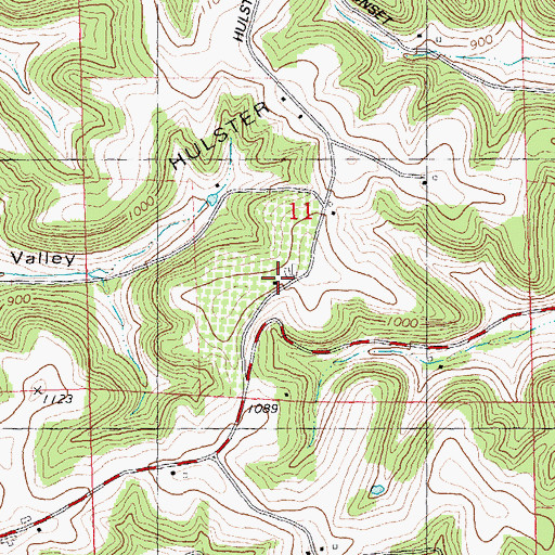 Topographic Map of Sunset Orchard, WI