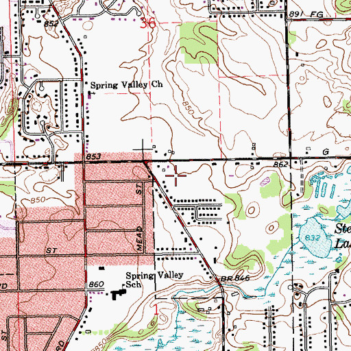 Topographic Map of Jehovah's Witnesses East Congregation, MI