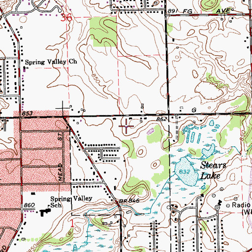 Topographic Map of Lutheran Church of the Savior, MI