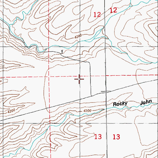 Topographic Map of Big Mesa, AZ
