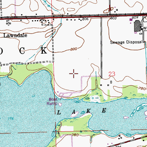 Topographic Map of River Oaks County Park, MI