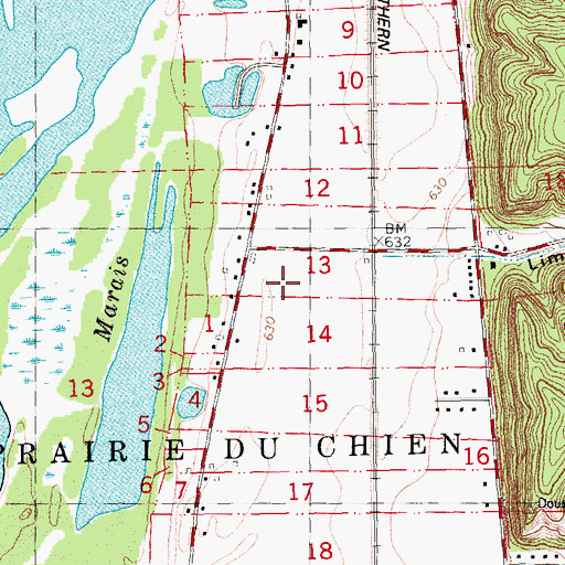 Topographic Map of La Prairie Retirement Village, WI