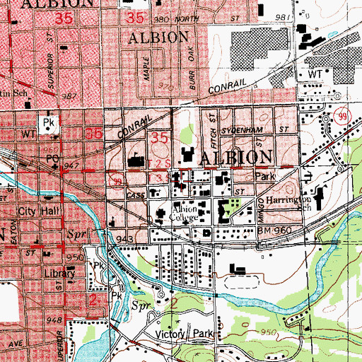 Topographic Map of Goodrich Chapel, MI