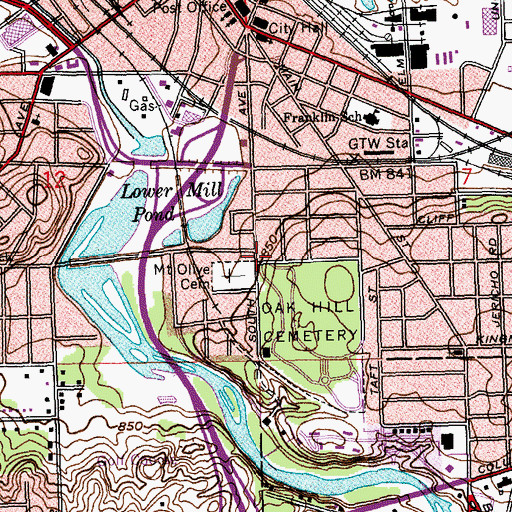 Topographic Map of James and Ellen White Historical Marker, MI