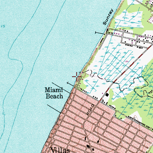 Topographic Map of Marcy Landing (historical), NJ