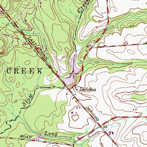 Topographic Map of Larkspur Lake, NJ