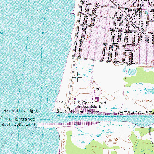 Topographic Map of Lido Pond, NJ