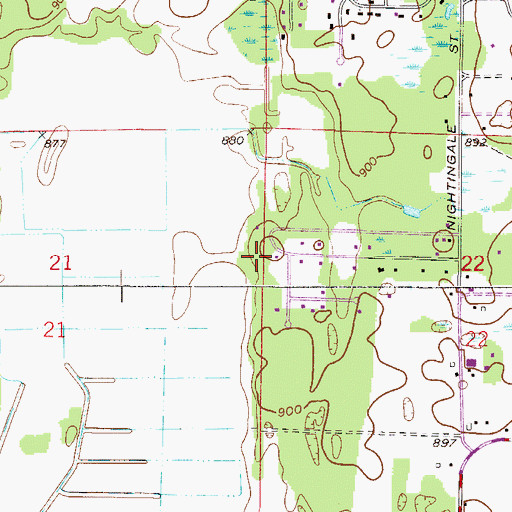 Topographic Map of Township of Grow (historical), MN
