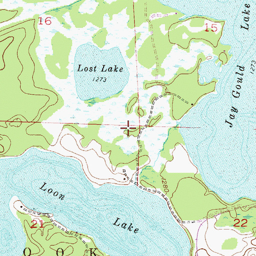 Topographic Map of Township of Bass Brook (historical), MN