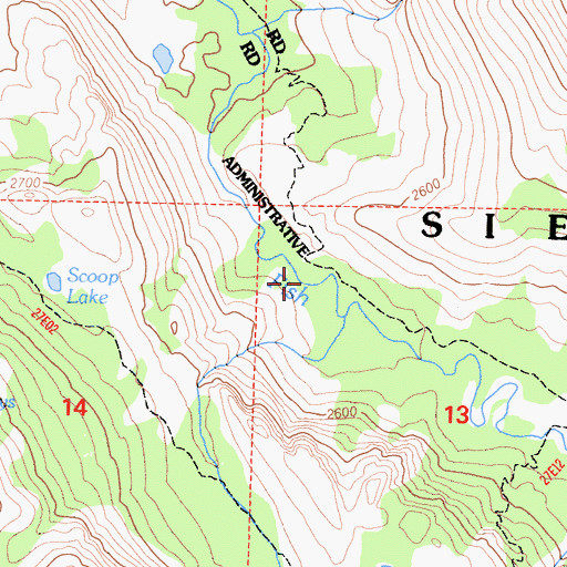 Topographic Map of Long Canyon, CA