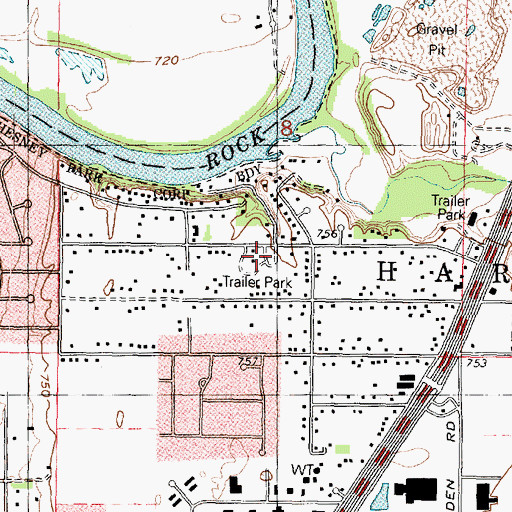 Topographic Map of Phil-Aire Estates, IL