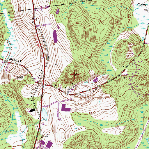 Topographic Map of Mount Ebo, NY