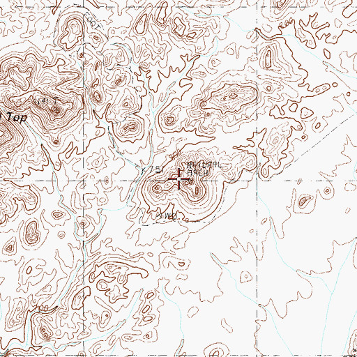 Topographic Map of Natural Arch, AZ