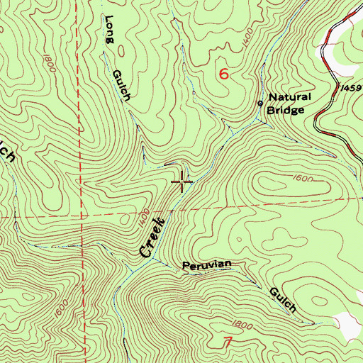 Topographic Map of Long Gulch, CA