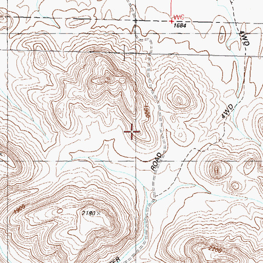 Topographic Map of Conflagration Arch, AZ